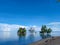 sea â€‹â€‹view from tae manu beach, mamuju, west sulawesi, indonesia