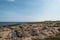 Seacoast of Creta Rossa beach and its bay in Ostuni Salento Italy