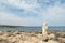 Seacoast of Creta Rossa beach and its bay in Ostuni Salento Italy