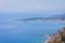 Seacoast near Taormina, Sicily, Italy, top view