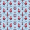 Seafaring Stripes Seamless pattern, Generative AI