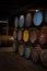 Seafield Ave, Keith, Scotland, UK - July 30, 2019: Old Oak Barrels full of good whiskey from various distilleries