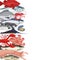 Seafood background banner