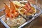 Seafood crab platter