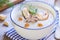 Seafood creamy soup