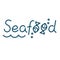 Seafood. Hand drawn calligraphy, lettering, typography for poster, logo , banners . Vector