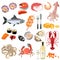 Seafood Icons Set