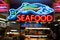 Seafood neon signage
