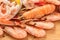 Seafood Platter Prawn and Langoustine Close up