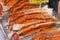 Seafood stall in the Tsukiji Market, Tokyo