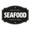 Seafood vintage sign logo