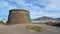 Seafront of Playa Blanca Lanzarote with Old Napolionic Fort.