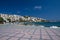 The seafront promenade in Sitia