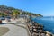 Seafront of seaport town Porto Santo Stefano in Monte Argentario. Tuscany. Italy