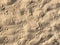 Seagull footprints on the sand , bird feet pattern,  Ocean Beach rippling sand background texture