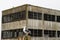 A seagull in front of Alcatraz Island Prison in San Francisco Bay