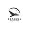 Seagull icon  bird logo design