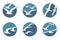 Seagull icon set