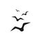 Seagull Icon Vector. Bird crow icon. Simple illustration