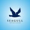 Seagull logo icon designs vector