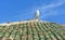 Seagull on moroccan roof tile in fortress. Essaouira. Morocco