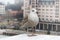 Seagull on Oslo Opera House in Oslo, Norway.