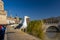 Seagull perched on a parapet in Rome