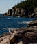 Seagull on rocks in Acadia National Park in New England