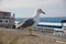 Seagull staying on the wall near port of Vigo, Vigo, Galicia, Sp