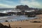 Seagulls on the beach at Pacific Ocean front