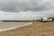 Seagulls and fish boats on beach, Hastings