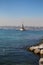 Seagulls and maidens Tower in Istanbul