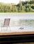 Seagulls on the pier beside the chaise longue