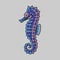 Seahorse marine ocean element, sea horse animal