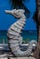 Seahorse sculpture