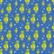 seahorse seamless pattern