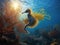 Seahorse Serenity: A Solitary Dancer in the Underwater Ballet