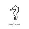 Seahorses icon. Trendy modern flat linear vector Seahorses icon