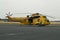 Seaking helicopter, military search and rescue on airfield