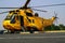 Seaking helicopter, military search and rescue on airfield