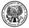 The seal of the State Department of the United States, vintage illustration