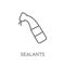 Sealants linear icon. Modern outline Sealants logo concept on wh