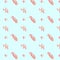 Sealife Blue and Pink Seamless Pattern. For decoration.