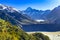 Sealy Tarns alpine walking track in the Mt Cook National Park