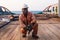 Seaman AB or Bosun on deck of offshore vessel or ship