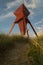 Seamark in sand dunes in Blokhus