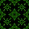 Seamles abstract decor ornamental green black pattern