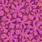 Seamless 1960s retro mod tiki flower pattern