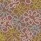 Seamless 1960s retro mod tiki flower pattern