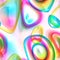 Seamless 3d abstract background with colorful glossy plastic tex